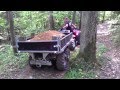 Vahva Jussi 400 earth bucket and trailer 1500 in Sigulda National park