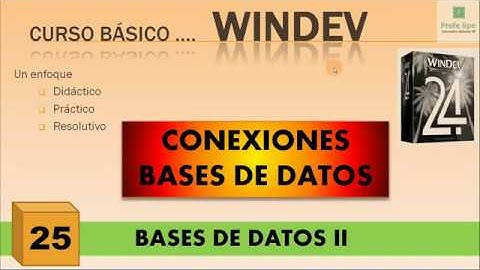 CURSO WINDEV - BASE DE DATOS - CONEXIONES