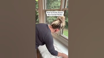 Best Tip for Hanging Curtains: How to Evenly Space your Curtain Hooks