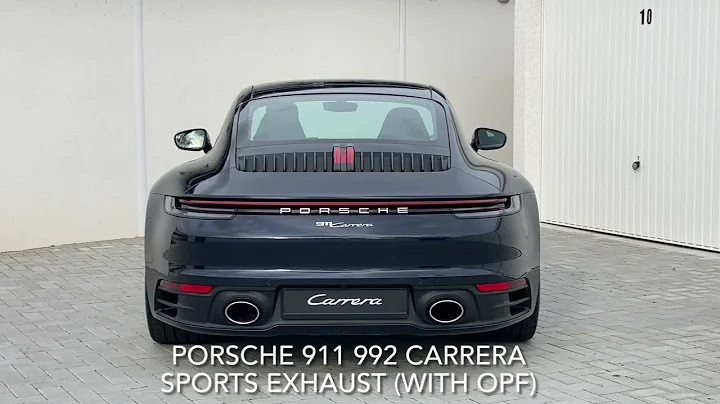 Porsche 911 992 Carrera Base Exhaust vs. Sports Exhaust - Cold Start and Revs. EU Model
