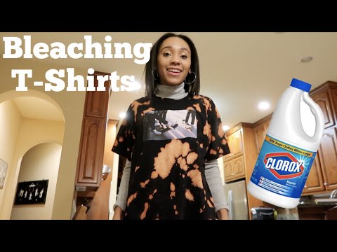 BLEACHING T-SHIRTS - YouTube