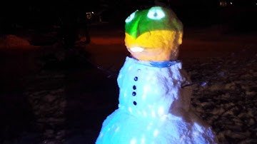 Projection Mapped Snowman using Resolume Arena 4