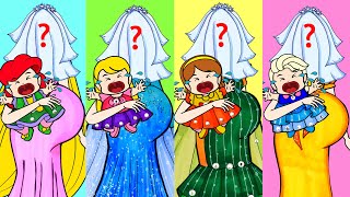 [DIY] Paper Dolls Elsa Baby OR Bella Baby OR Maleficent Baby? Beautiful Dresses Handmade Papercrafts