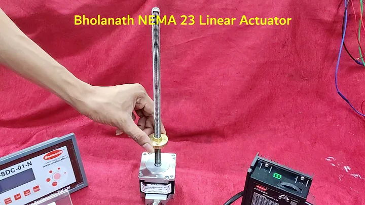 NEMA 23 Linear Actuator | 12.6kgcm | Captive Lead Screw Stepper Motor | Bholanath | English