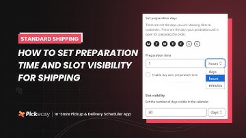 How to set slot availability for shipping | Pickeasy User Guide