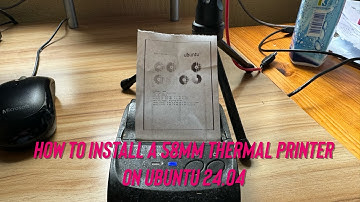 How to install 58mm thermal printer drivers on UBUNTU 24.04