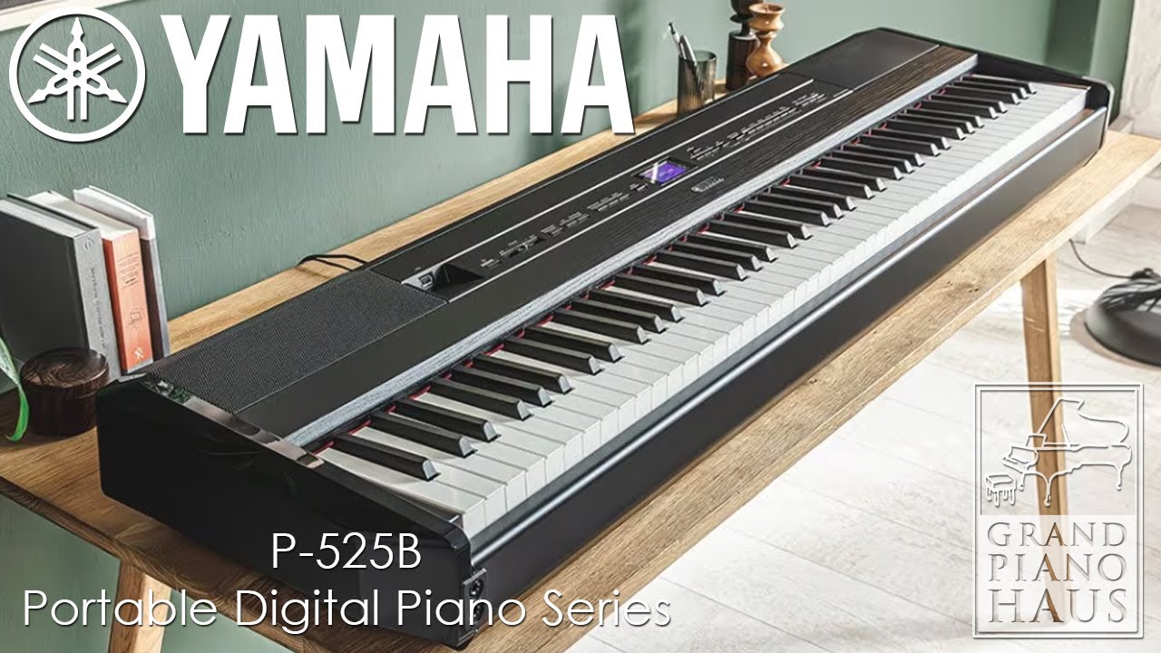 Piano portable YAMAHA piano P525-B noir avec clavier Grantouch S