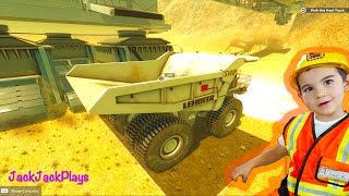 Giant Machines Truck Game for Kids! | Excavator & Dump Truck Simulator Pretend Play | JackJackPlays screenshot 5