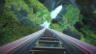 【4K60P】プラネットコースター ジェットコースター 「ジャングル・ザ・ライド」/ "Jungle the ride" Roller coaster at Planet Coaster screenshot 3