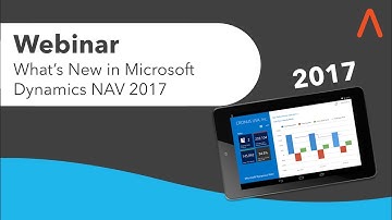 Webinar: What’s new in Dynamics NAV 2017