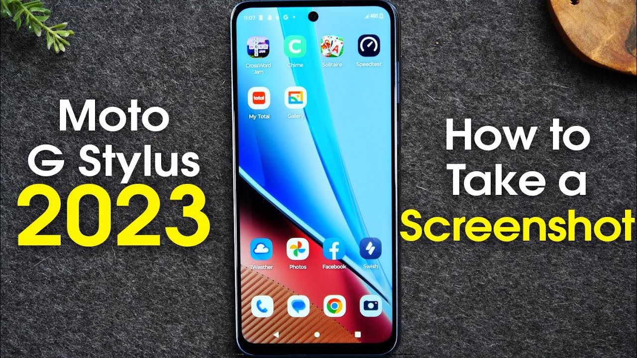 Moto G Stylus 2023 How to Take a Screenshot | Motorola Moto G Stylus