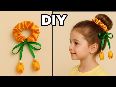 ربطة شعر أنيقة بشراريب ووردات طريقة سهلة خطوة بخطوة Diy 