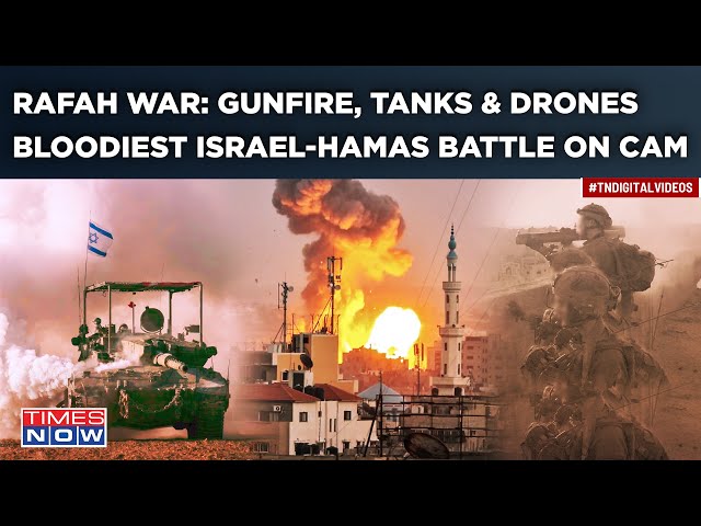 Rafah War: IDF Jets, Tanks Rain Fire| Hamas Attacks With Bombs, RPGs| Watch Deadliest Gaza Battle class=