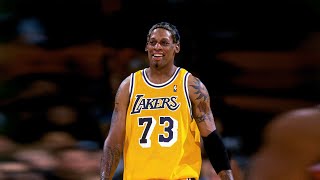 Dennis Rodman 73 Los Angeles Lakers Home Gold Basketball Jersey