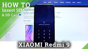 How to Insert Nano SIM & SD Cards on XIAOMI Redmi 9