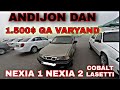 3 YANVAR ANDIJON MASHINA BOZORI NARXLARI NEXIA 1 NEXIA 2 LASETTI COBALT VARYANDGA 1.500$ NEXIA 1