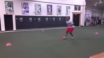 T-Drill Shuffle Sprint Back Pedal Sprint Shuffle