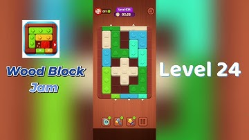 Wood Block Jam Level 24 Walkthrough | Step-by-Step Guide 🧩 | SolutionGuruji
