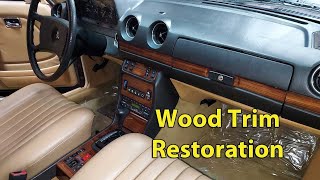 1984 Mercedes 300TD  Part 11 Wood Trim, Visor Mirrors, AC and License Plate Holder