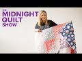 "Milky Way" Sawtooth Star Fat Quarter Quilt | Midnight Quilt Show with Angela Walters