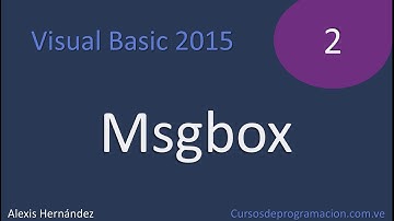 Visual Basic 2015   Tutorial 2 Msgbox