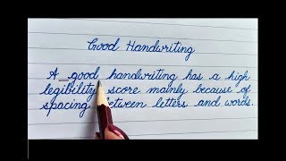 Good and neat handwriting / how to improve your cursive for beginners
tips ...