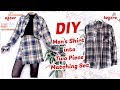 Refashion DIY Men's Shirt into Two Piece Matching Set / ファッション 古着リメイク / 옷리폼 / COSTURAㅣmadebyaya