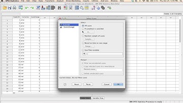 SPSS: Selecting Cases