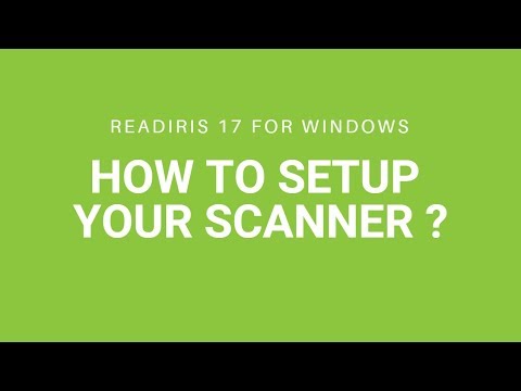 Readiris 17 Windows:  How to setup your scanner?