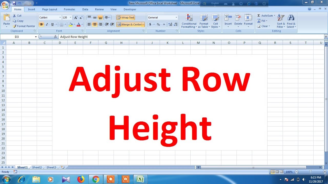 Row height