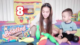 KIDS BOWLING SET INDOOR AND OUTDOOR FUN CHILDREN GAMES!