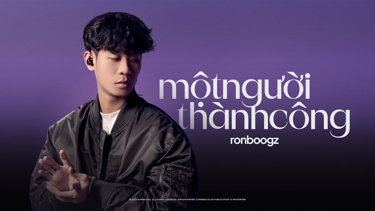 Ronboogz | Một người thành công (Lyrics video)
