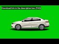 Realistic White Sedan Driving Green Screen 🚗 Free No Copyright Automotive VFX