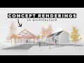 Mix of Render Styles in Architecture using Photoshop
