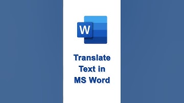 MS Word Trick: Translate Text in 4 Steps! #shorts #msword