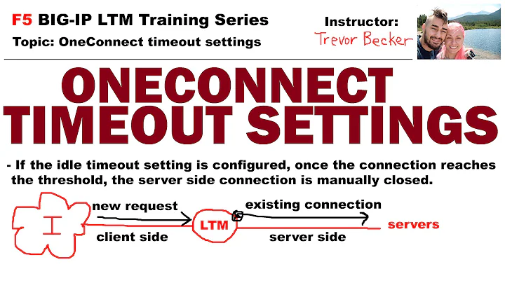 What are OneConnect timeout settings? | Video 10 | Free F5 LTM load balancer training videos