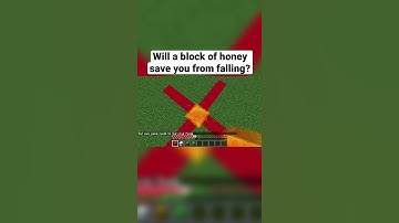 Will a block of honey save you from falling?