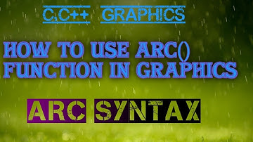 How do you draw an arc in c language ||Graphics in C/C++|| By TECHNICAL GOLD