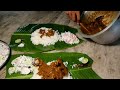 Enjoying Special Mutton Head Curry With Hot Rice | Rainy Season Feast