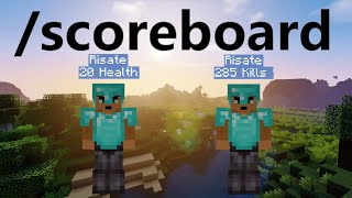 How to make your own scoreboard in Minecraft 1.16-1.19 (\/scoreboard command)