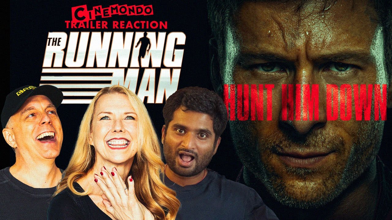 The Running Man | Official Trailer Reaction!  Edgar Wright, Glen Powell | Cinemondo!