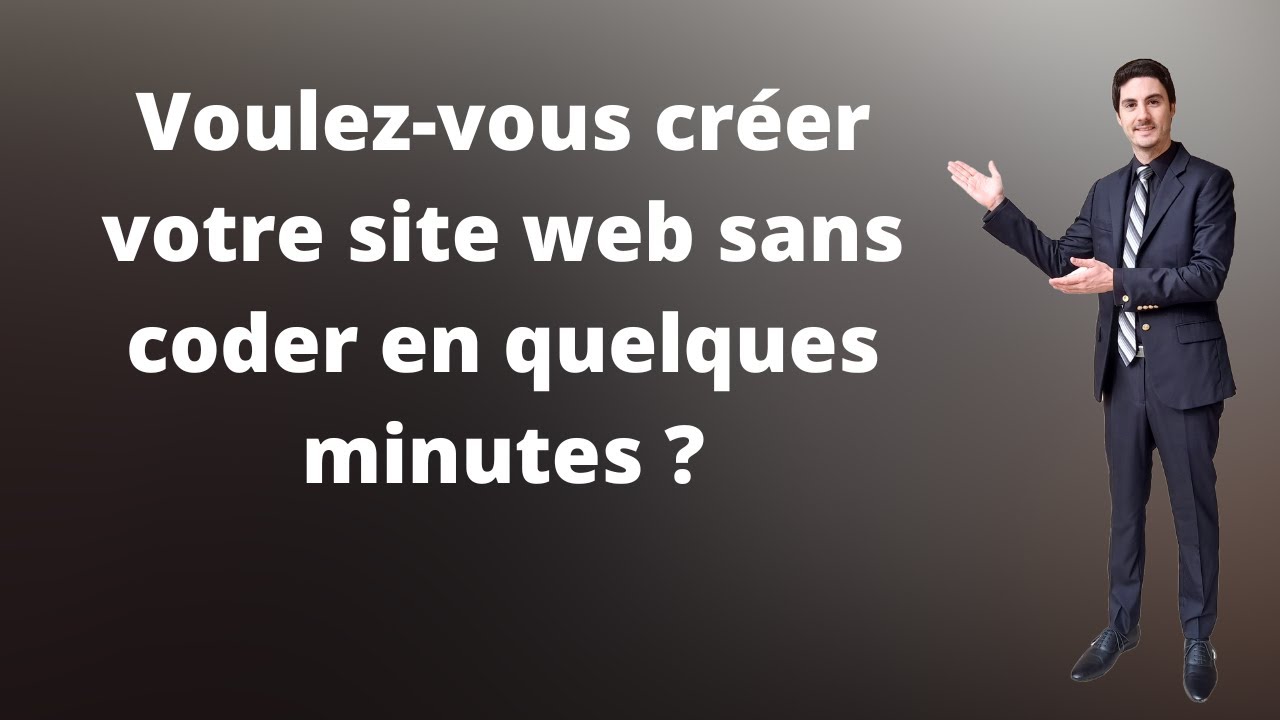 Voulez-vous créer votre site web sans coder en quelques minutes ? - YouTube