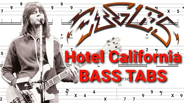 Eagles - Hotel California BASS TABS | Tutorial | Lesson