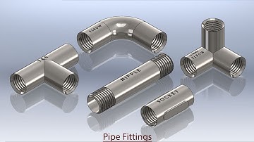 Pipe Fittings || Autodesk Inventor Tutorial
