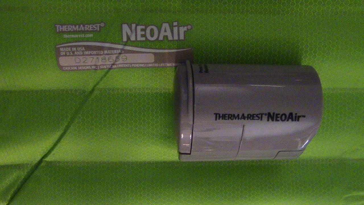 Thermarest NeoAir All Season with Camp Tek Pump First Impression YouTube