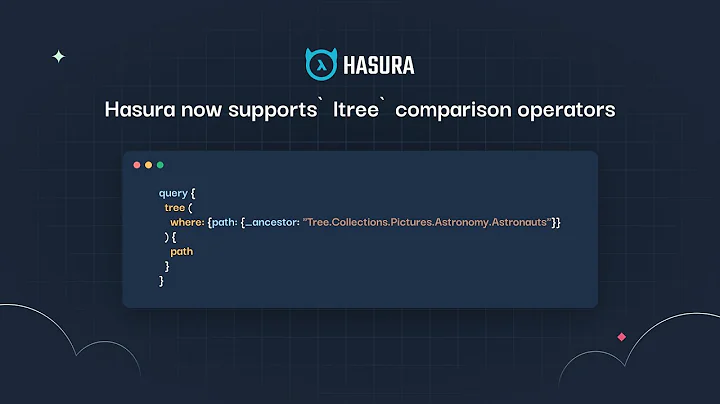 Early look at Hasura support for ltree Postgres operators