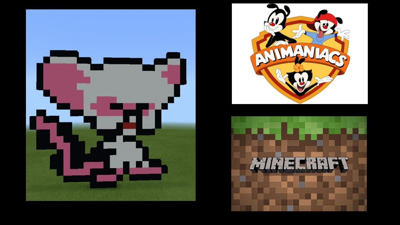 Minecraft Pixel Art Tutorial How to Build Brain from Animaniacs