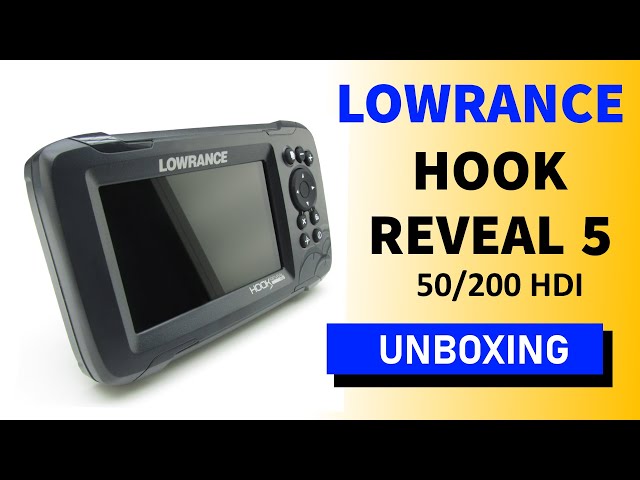 Lowrance HOOK REVEAL 5 - 50/200 HDI Unboxing HD 