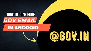 How to configure gov.in email id in your Gmail App