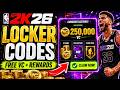 NBA 2K26 Locker Codes 🔥 New FREE VC Codes & Rewards You Need to Claim